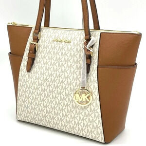 Michael Kors Charlotte Large Top Zip Tote Bag (NWT)